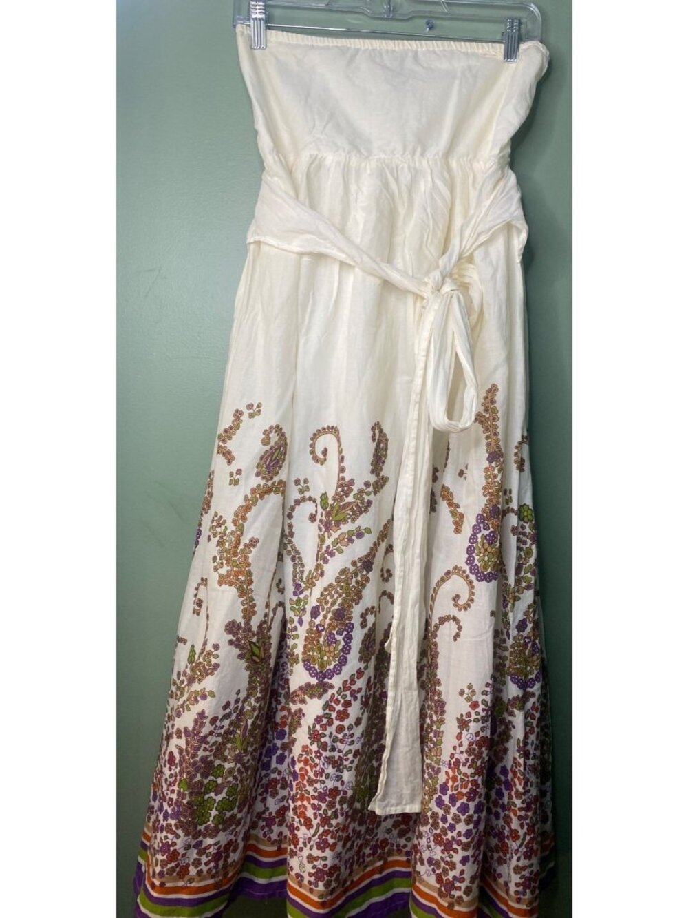 Moda International Women’s Small 100% Cotton Boho Maxi Dress Made In India